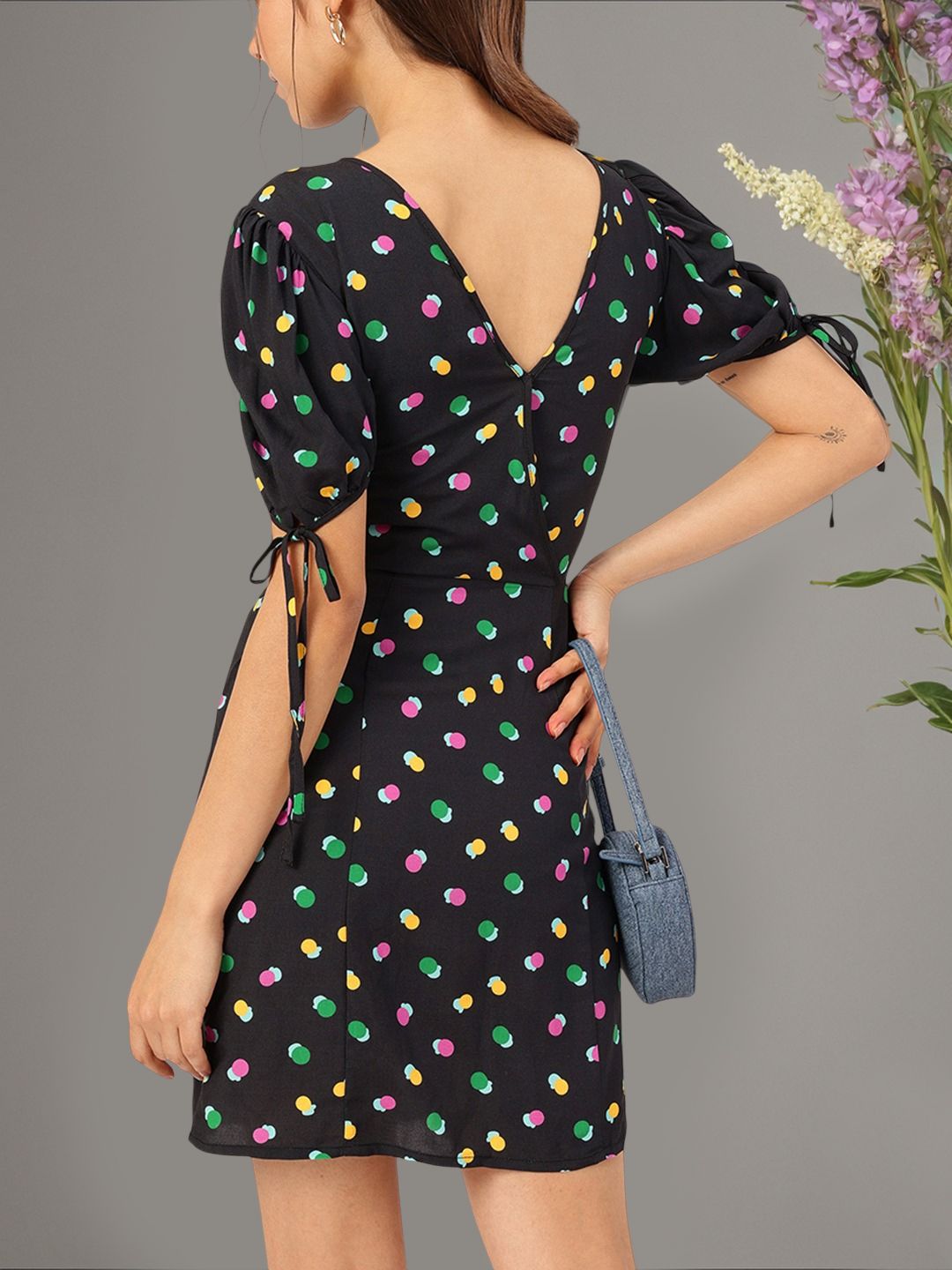 DressBerry Geometric Play Printed Mini Dress