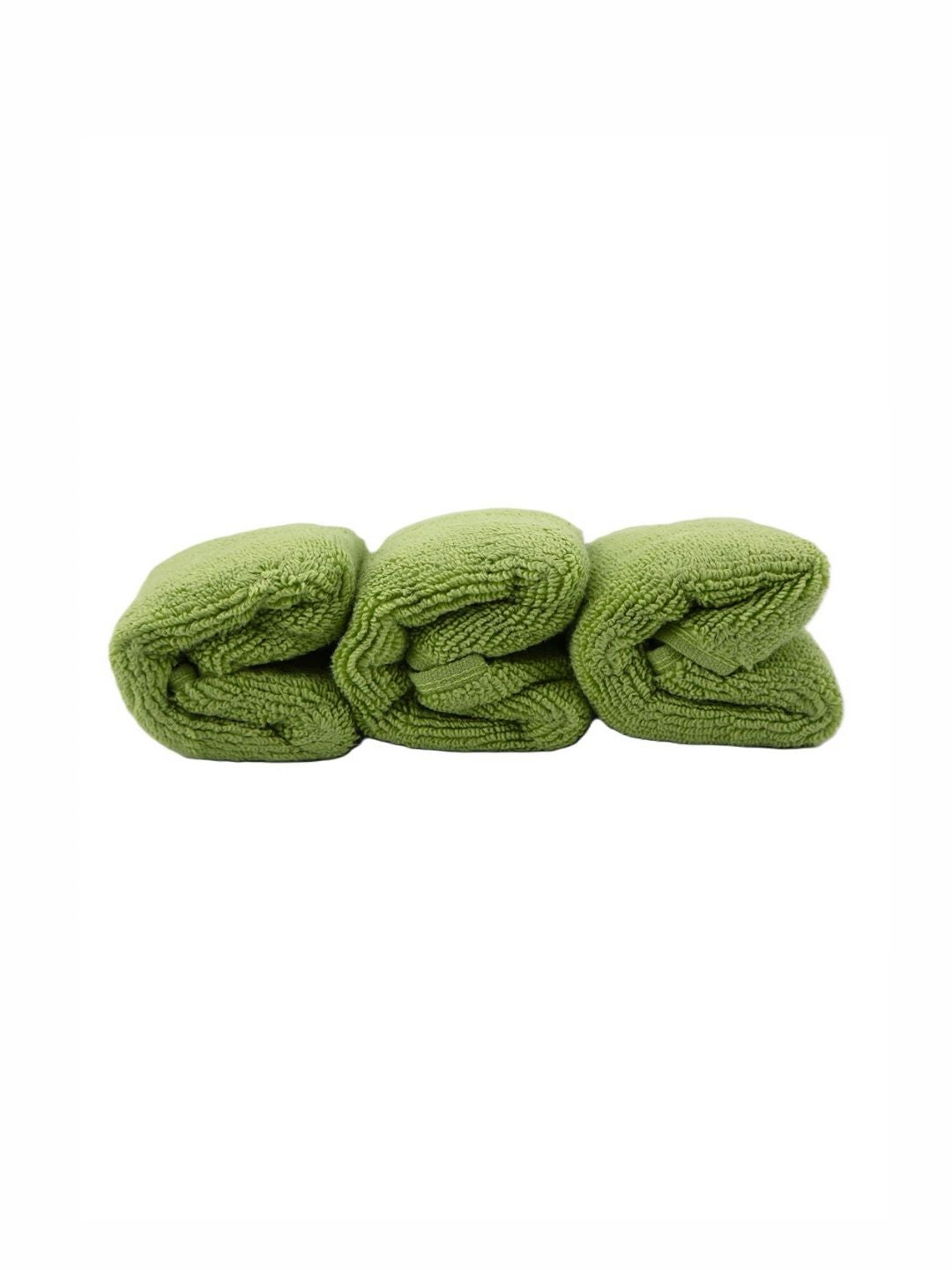 BOMBAY DYEING Lime Green 3 Pieces Pure Cotton 650 GSM Face Towel