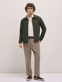 THE BEAR HOUSE Men Striped Lightweight Outdoor Open Front Jacket