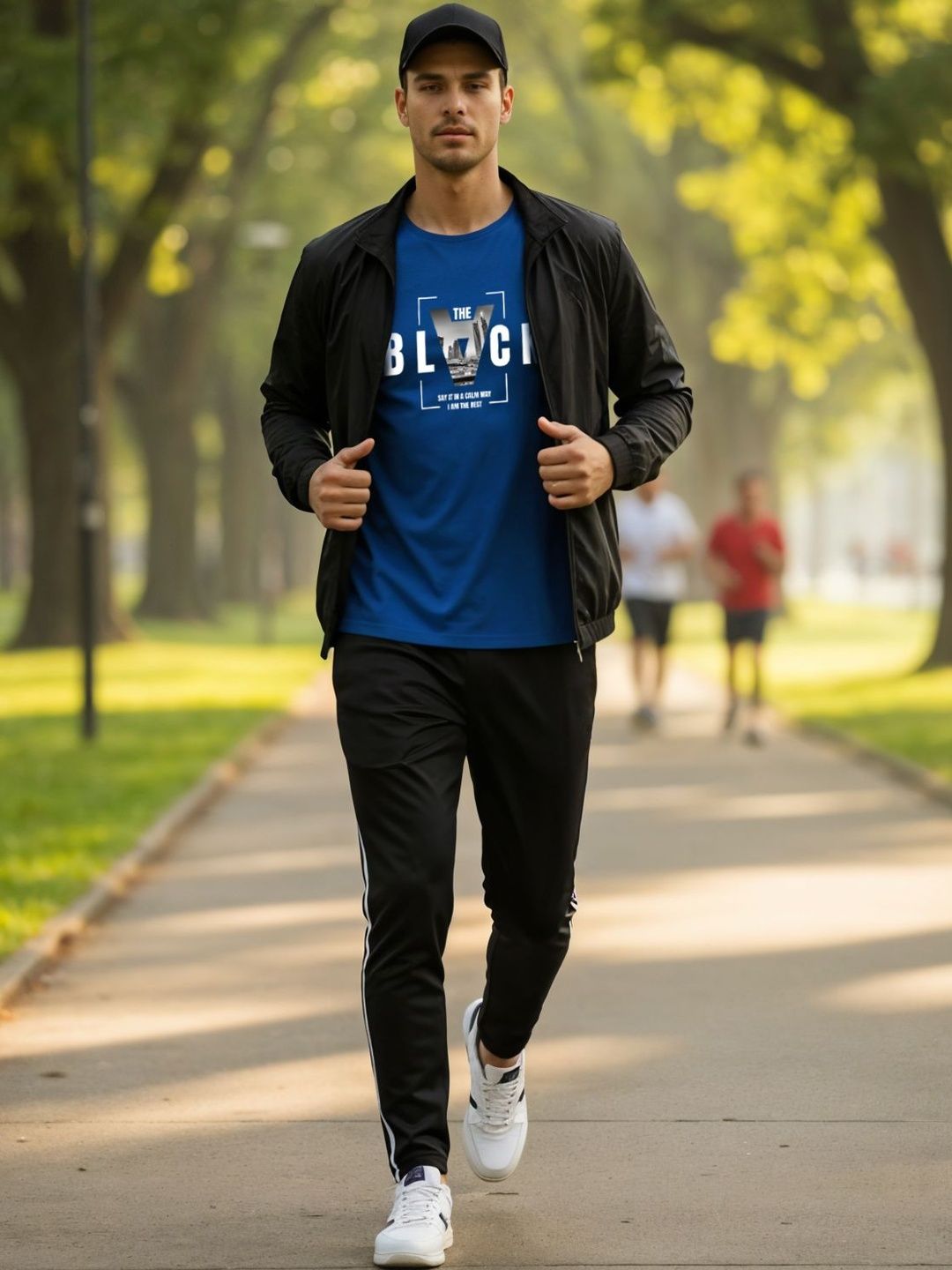 ADRO Typography Printed Short Sleeves Cotton Regular Fit T-shirt