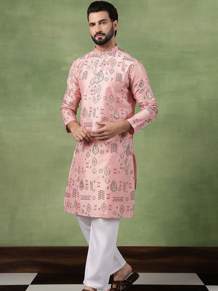 SOJANYA Men Bandhani Printed Kurta