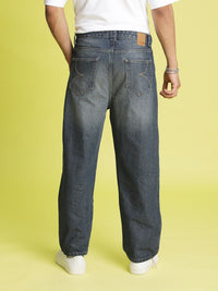 Bene Kleed Men Mid-Rise Tinted Baggy Cotton Jeans