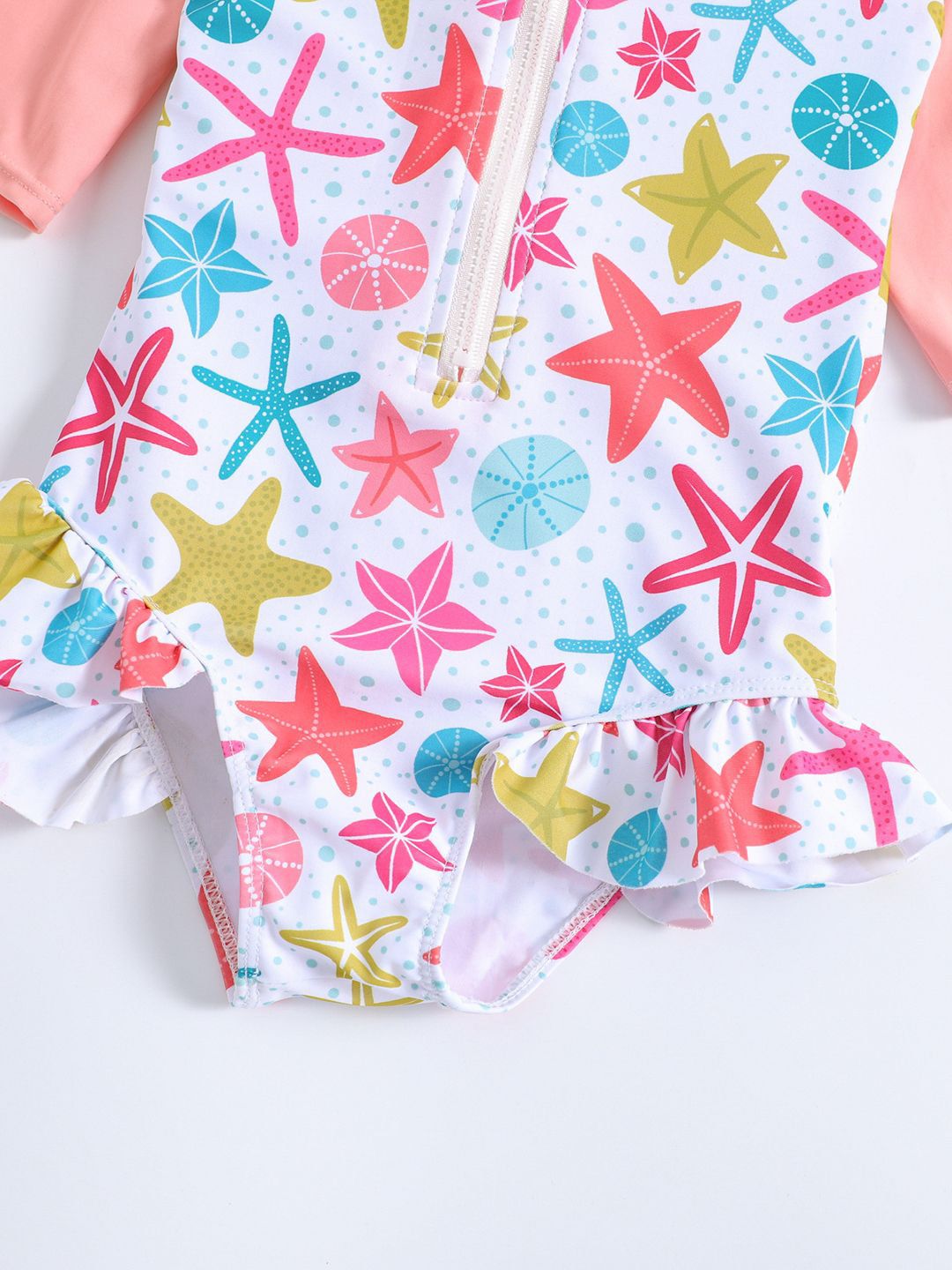 YK Girls Printed Bodysuit
