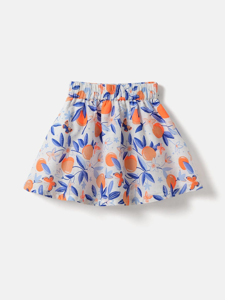 Nauti Nati Girls Printed Top with Skirt