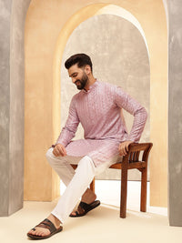 SOJANYA Men Embroidered Thread Work Kurta