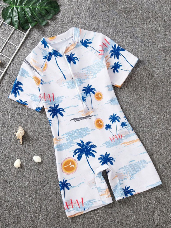 YK Girls Printed Swimwear