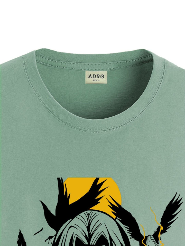 ADRO Men Printed Applique T-shirt