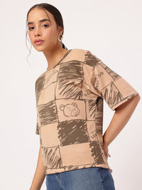 DressBerry Elevated Basics Printed T-shirt