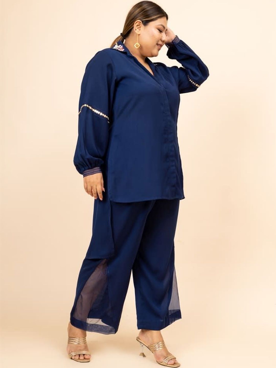Mamicha Shirt Collar Shirt & Trousers Co-Ords