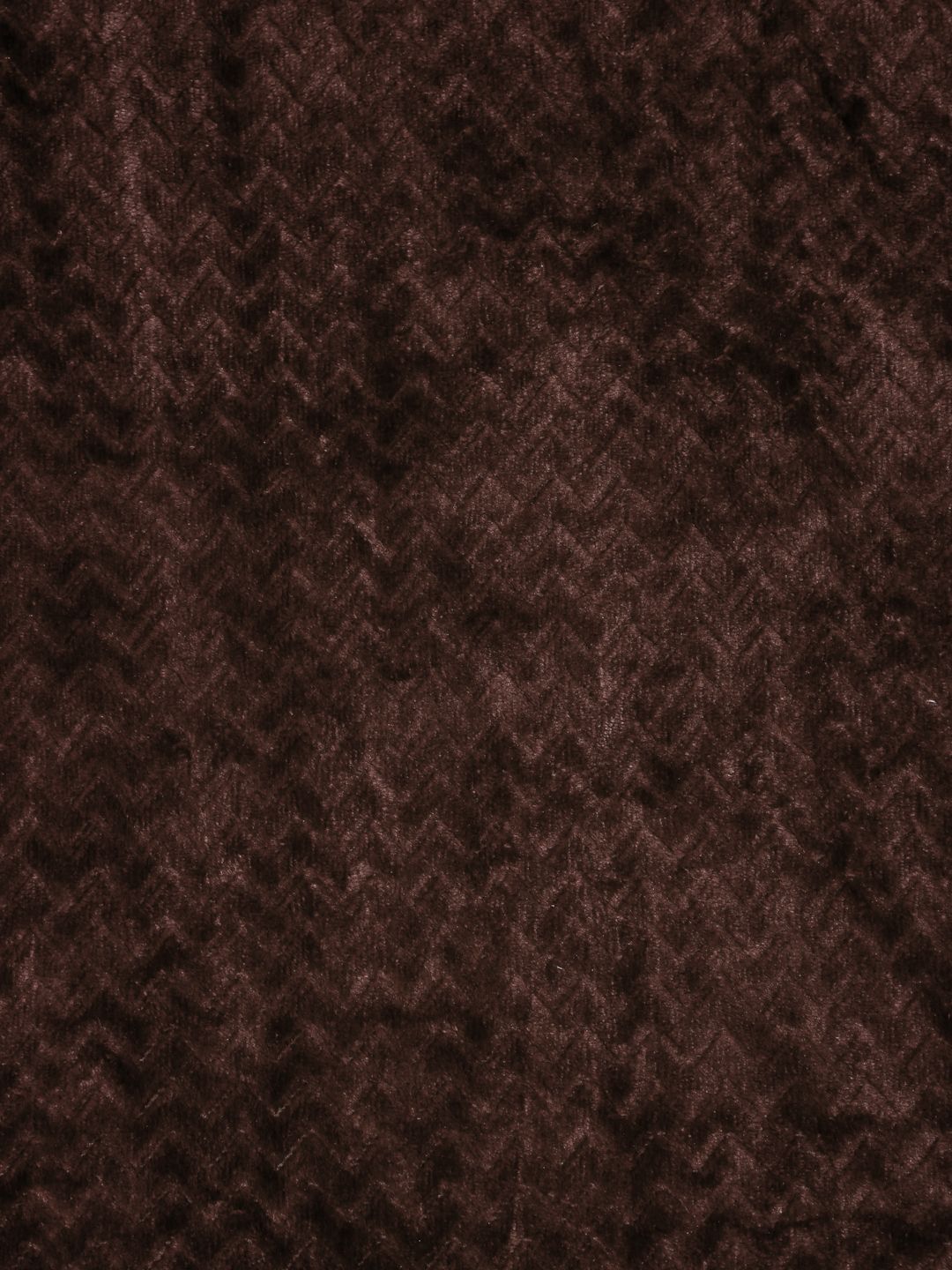 KLOTTHE Brown Abstract 300TC Woollen Single Bedsheet & 1 Pillow Cover