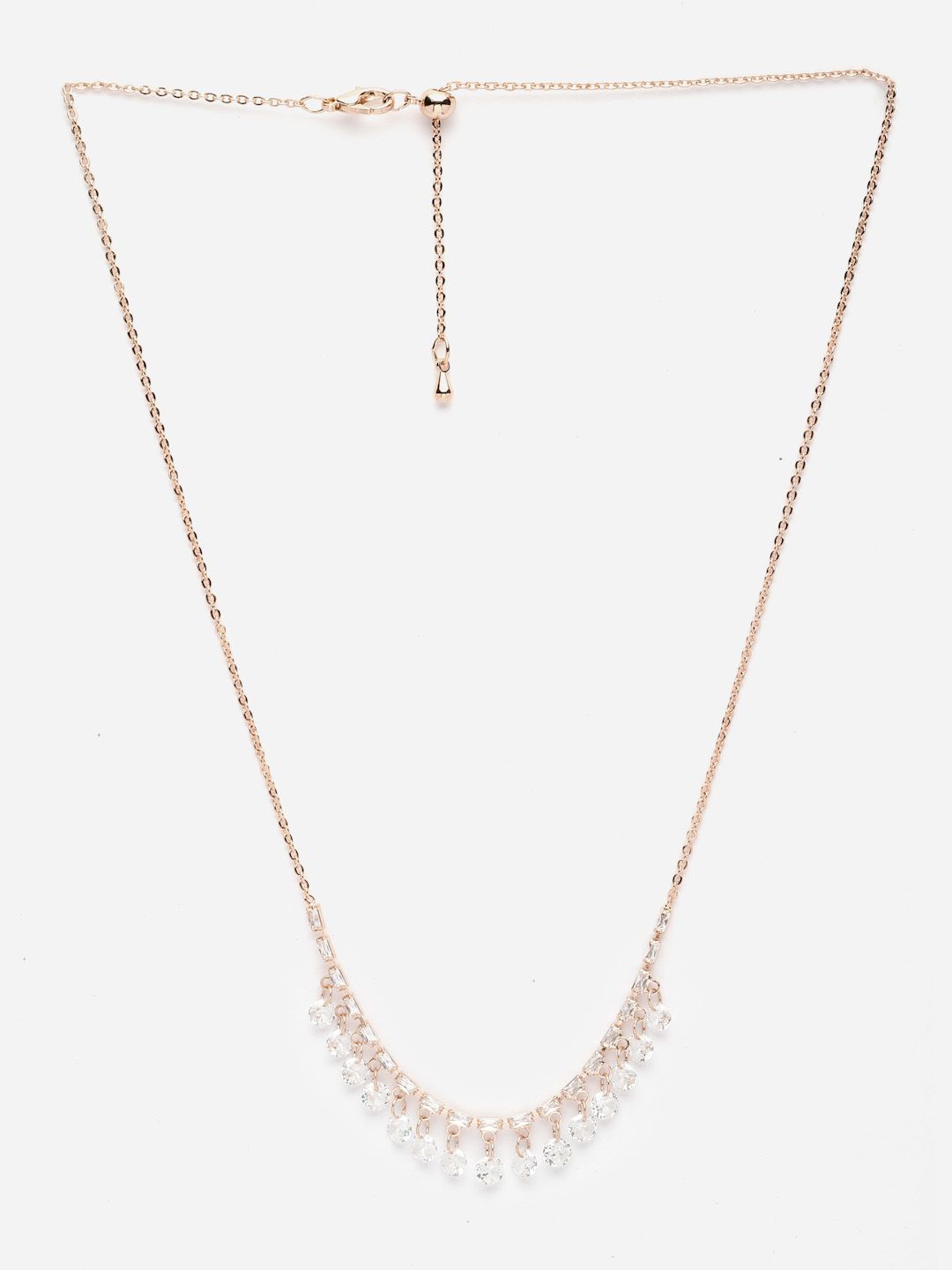 VOGUE PANASH Gold-Plated Cubic Zirconia Studded Chain