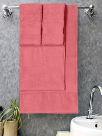 BOMBAY DYEING Santino Rose 4 Pieces Pure Cotton 550 GSM Towel Set
