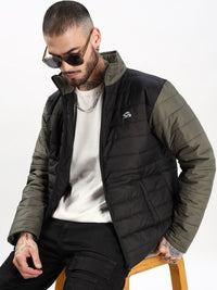 ADRO Men Colourblocked Windcheater Bomber Jacket