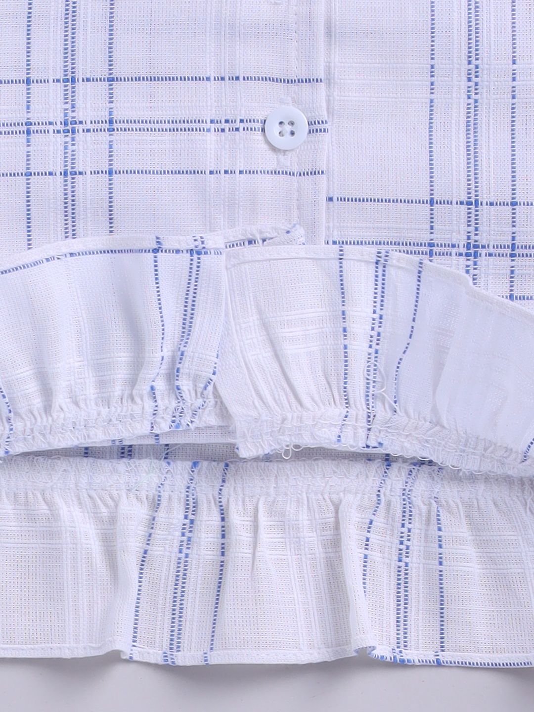Moms Love Infant Girls Cotton Checked Top with Shorts