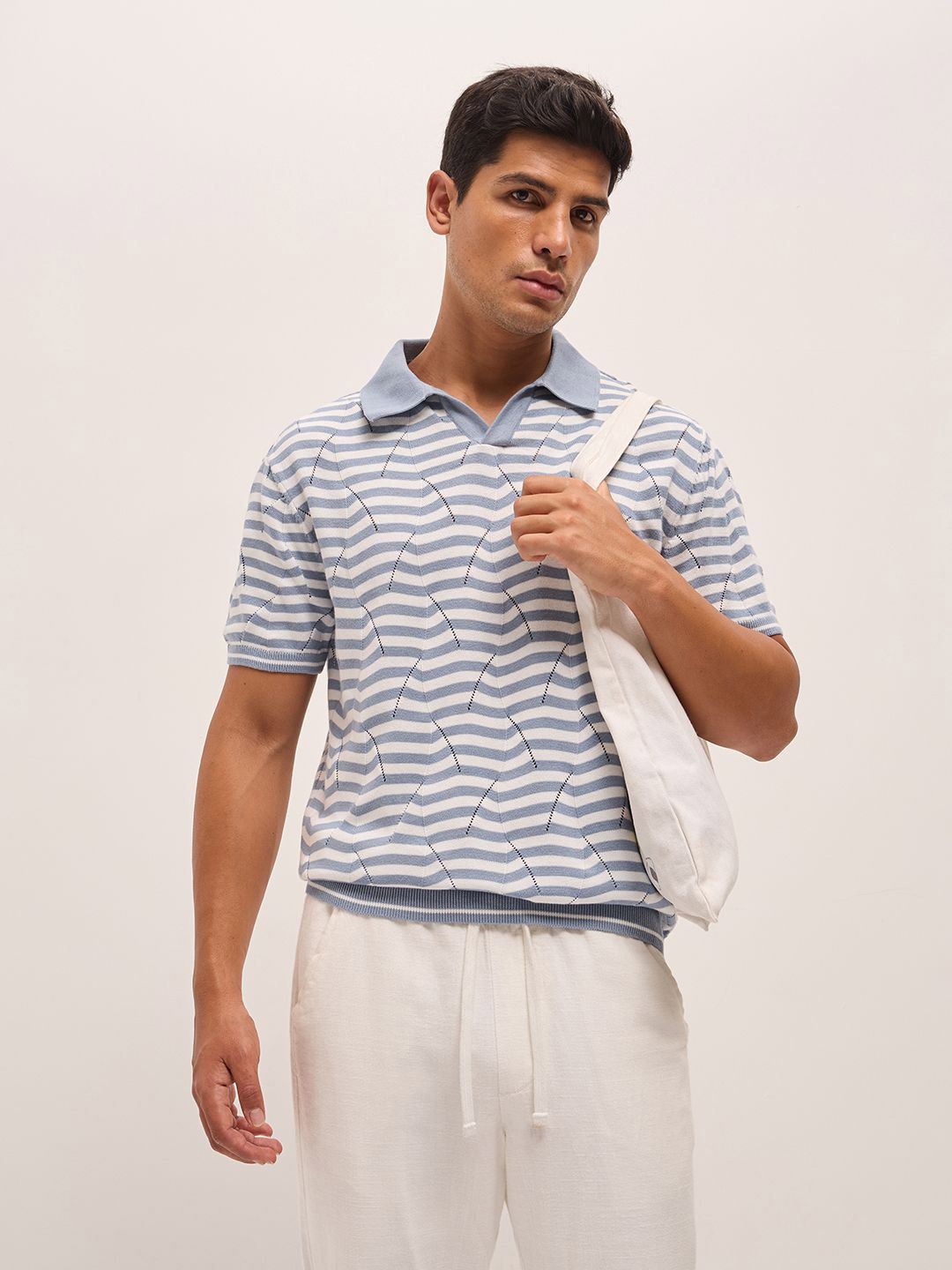 THE BEAR HOUSE Men Polo Collar T-shirt