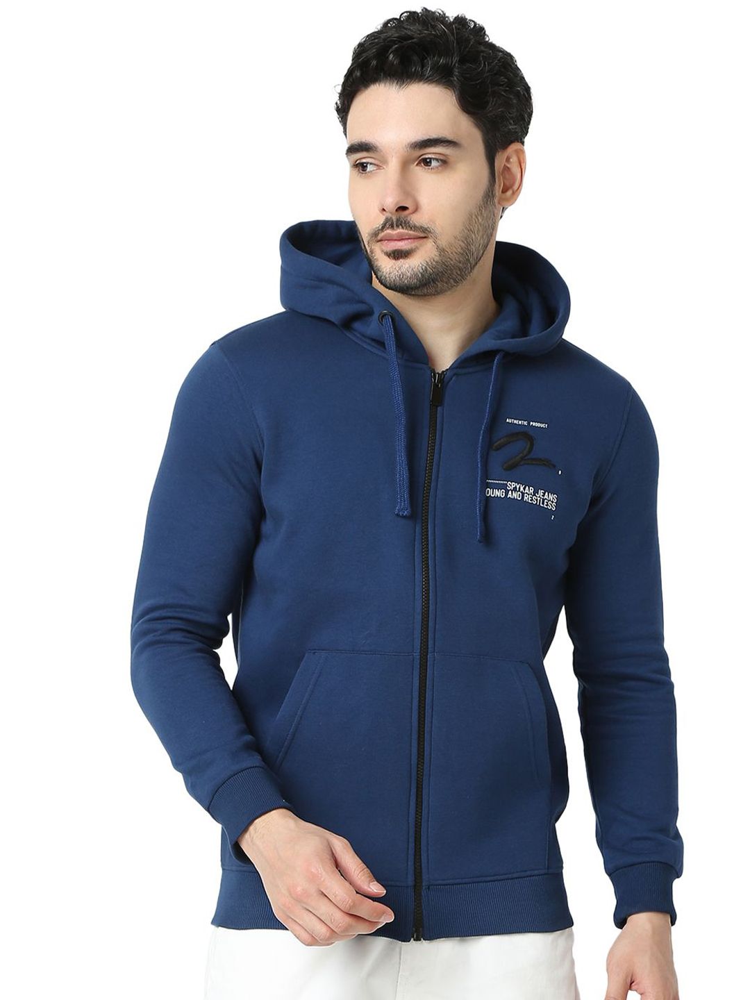 Spykar Men Sweatshirt Hooded