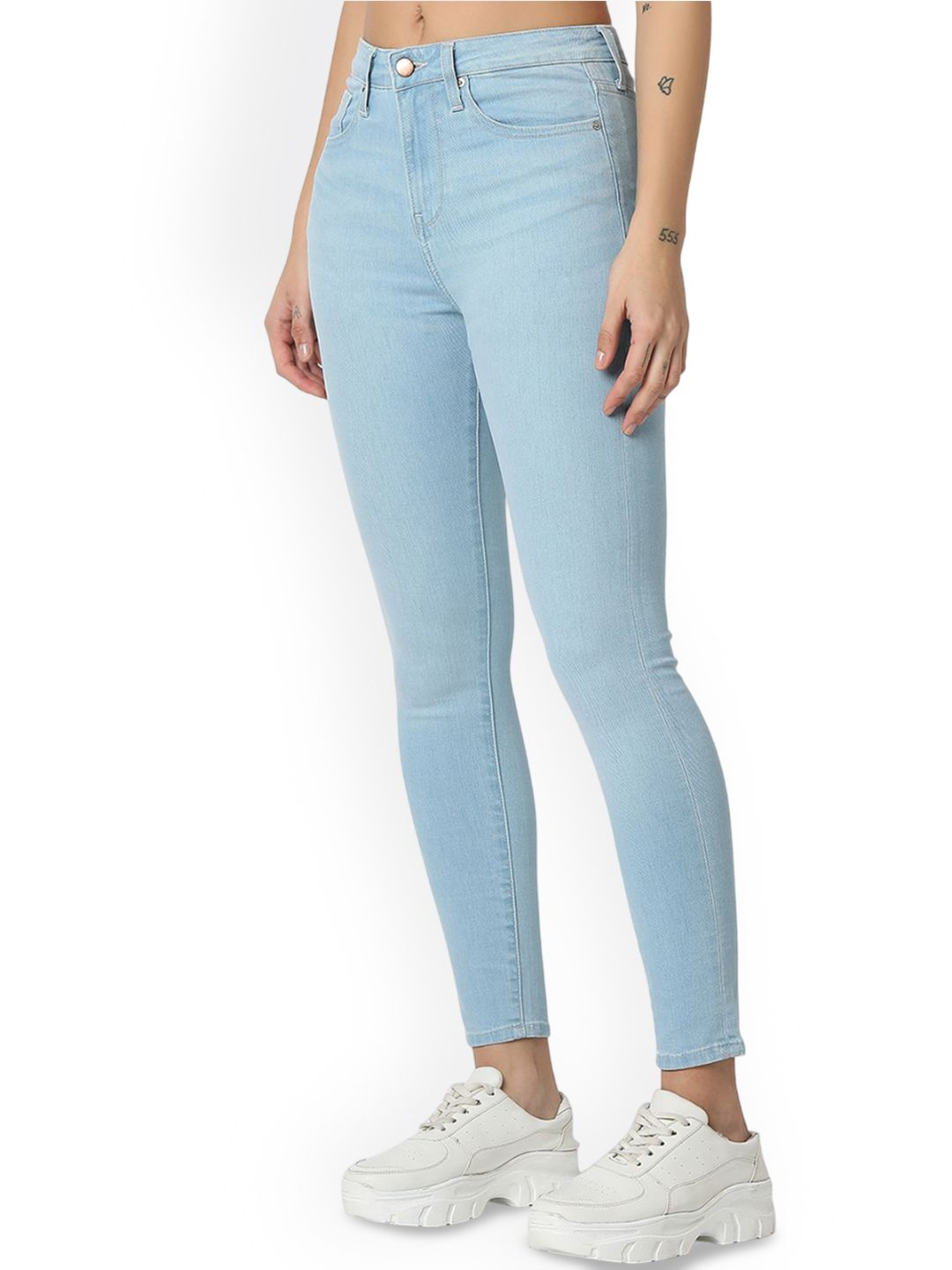SPYKAR Women Super Skinny Fit High-Rise Light Fade Jeans