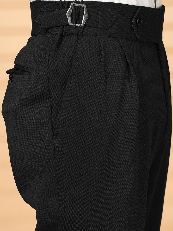Moda Rapido Men High-Rise Easy Wash Pleated Trousers