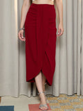 Berrylush High Rise Tulip Maxi Skirt
