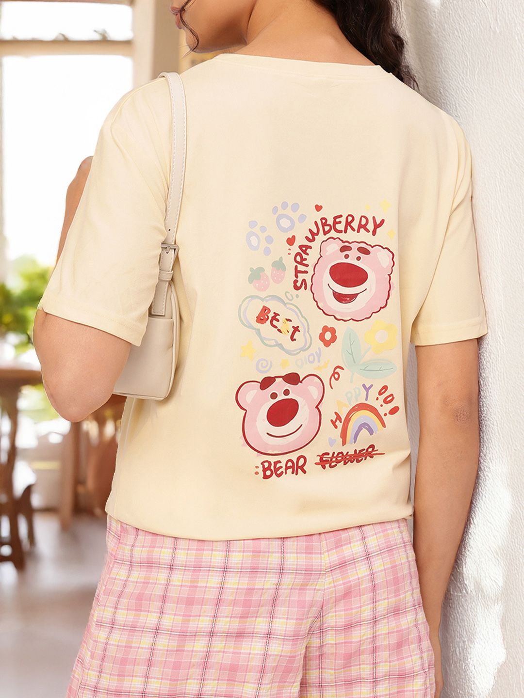 DressBerry Bear-y Cute Drop-It Sleeves Graphic Tee