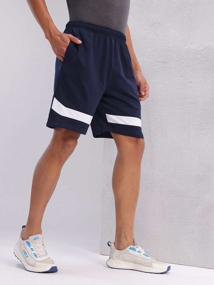 HRX by Hrithik Roshan Men Mid-Rise Colourblocked Lifestyle Shorts