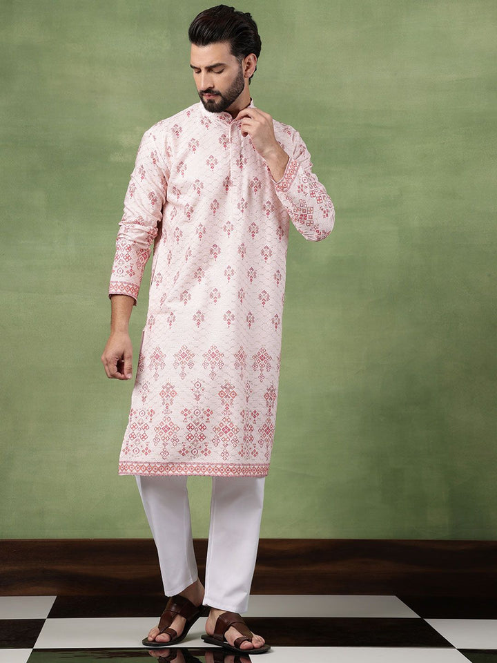 SOJANYA Men Ethnic Motifs Embroidered Kurta