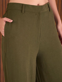 SASSAFRAS Self Design Waistcoat Top & Trousers Co-Ord Set