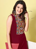 KALINI Women Ethnic Motifs Embroidered Patchwork Kurta