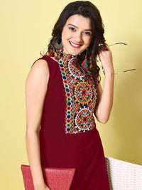 KALINI Women Ethnic Motifs Embroidered Patchwork Kurta