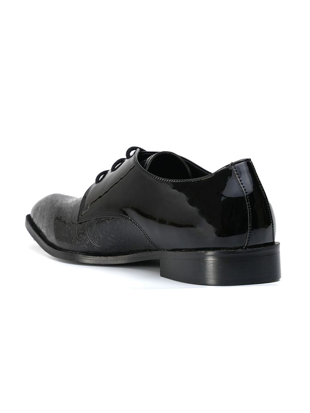 MONKSTORY Men Textured Lace-Up Derbys