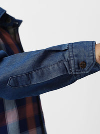Nauti Nati Boys Standard Tartan Checks Opaque Checked Casual Shirt