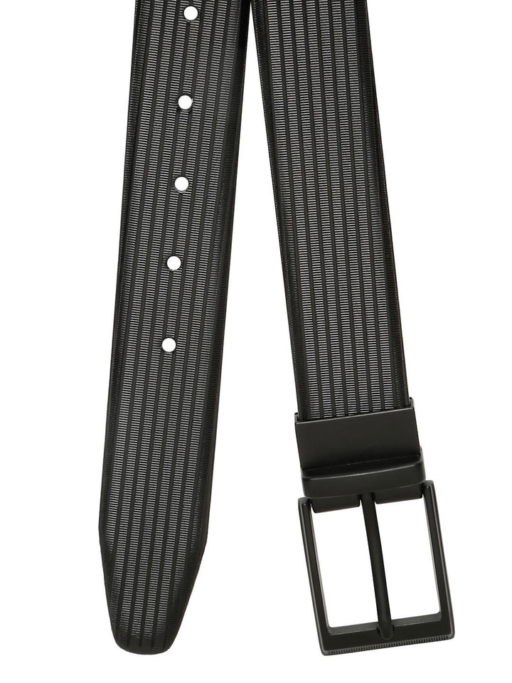Teakwood Leathers Men Textured Leather Reversible Belt