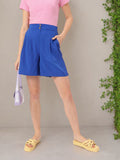 DressBerry ComfyChic Pleated Textured Women Shorts