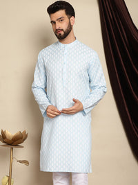 Kurta Kolar Mandarin Bercetak Motif Etnik Anouk