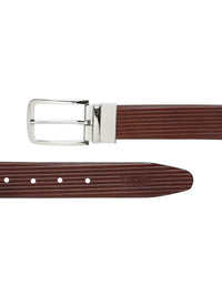 Teakwood Men Leathers Textured Tang Formal Belt
