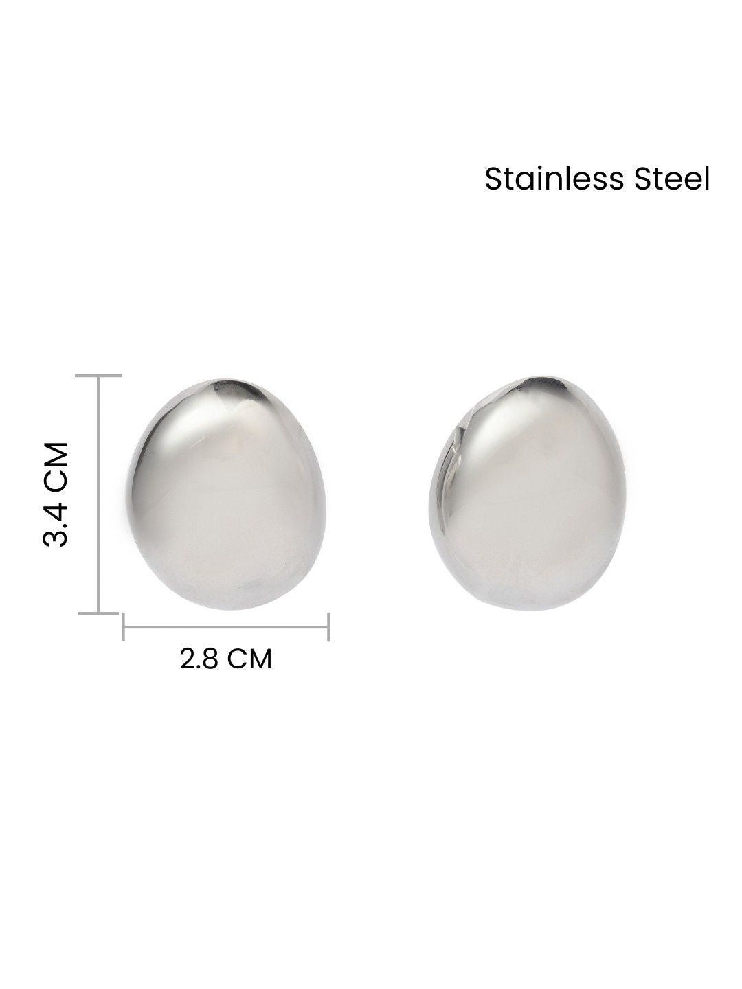 SALTY Convivial Stainless Steel Contemporary Drop Earrings