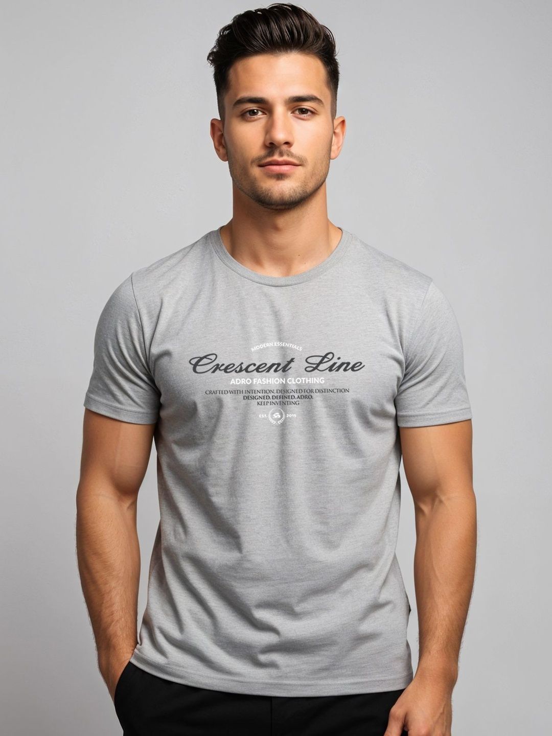ADRO Men Typography Printed T-shirt