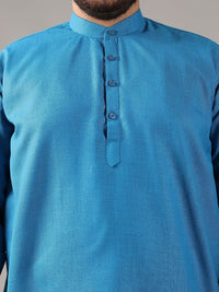 SOJANYA PLUS Size Band Collar Cotton Straight Kurta