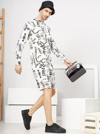 The Indian Garage Co Typography Printed Long Sleeve Sweatshirt & Shorts