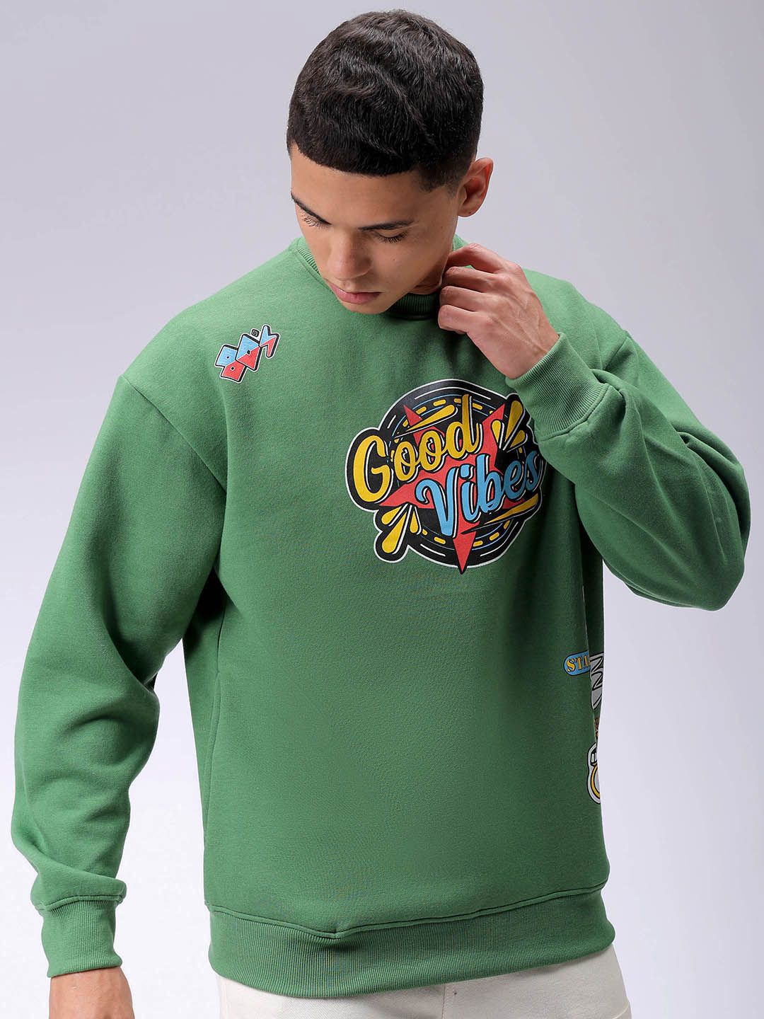 The Indian Garage Co Men Typography Printed Long Sleeves Sweatshirt