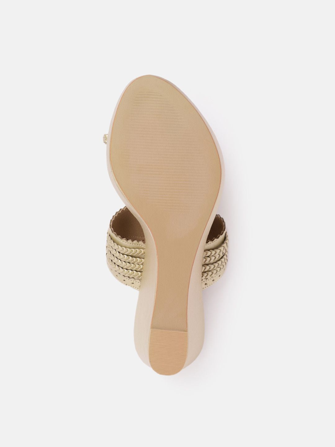 House of Pataudi Woven Design Wedge Heels