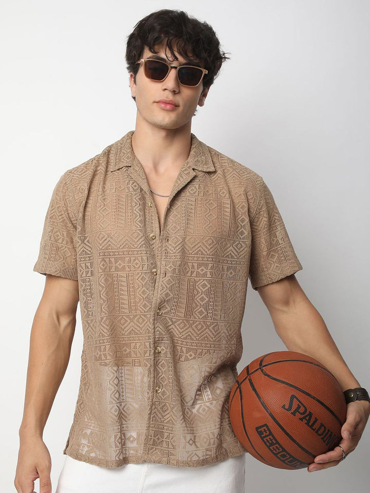 VASTRADO Men Classic Opaque Casual Shirt