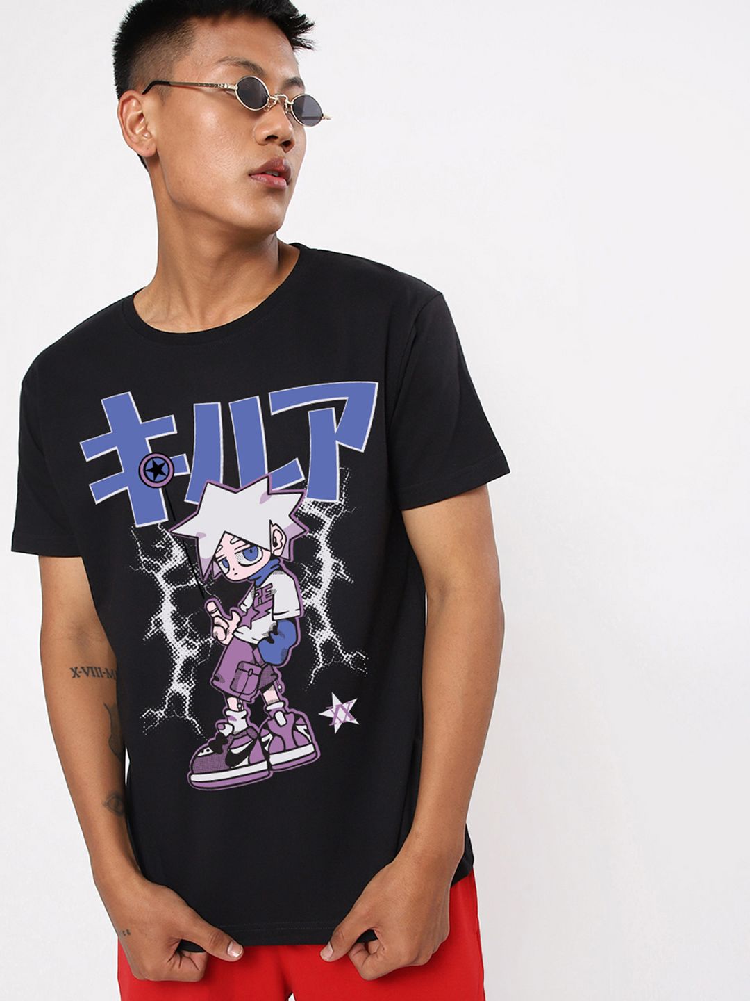 Bewakoof Men Graphic Printed Round Neck Pure Cotton T-shirt