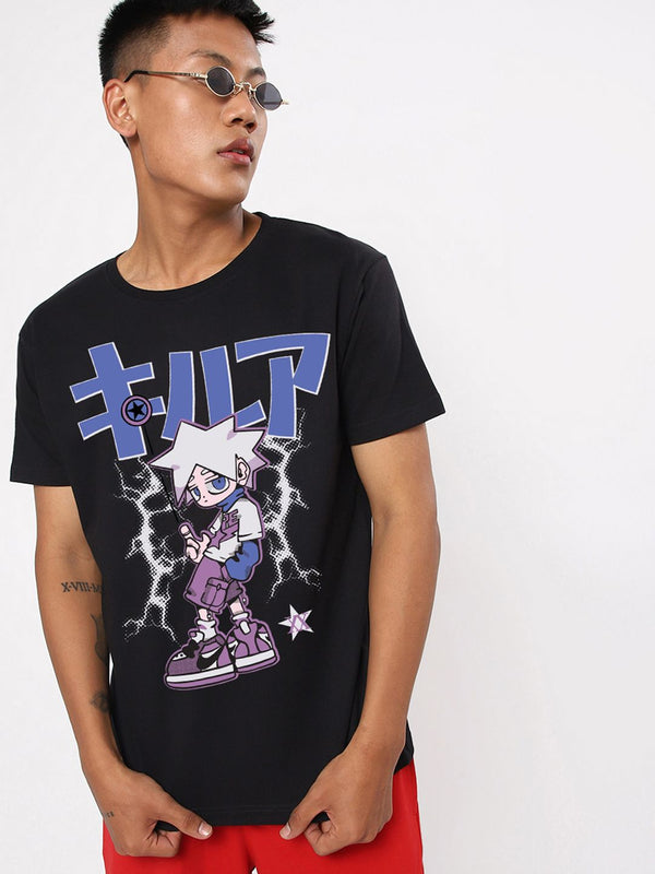 Bewakoof Lelaki Grafik T-Shirt Kapas Pure Pure Graphic