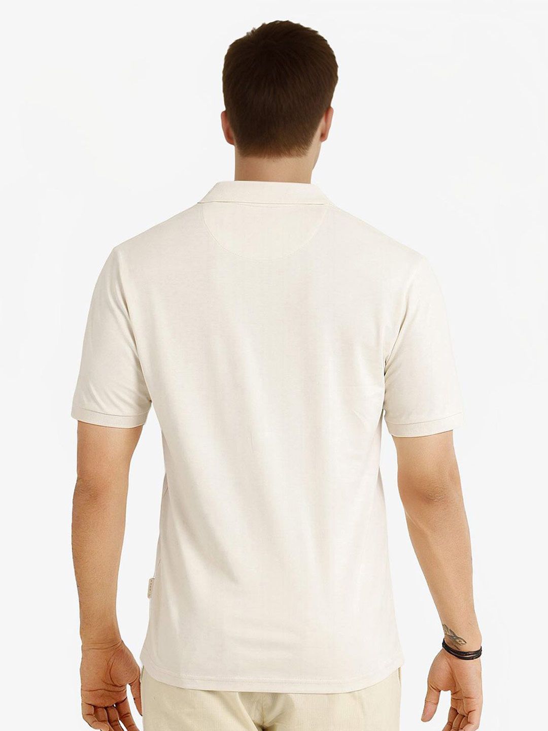 RARE RABBIT Men V-Neck Raw Edge T-shirt