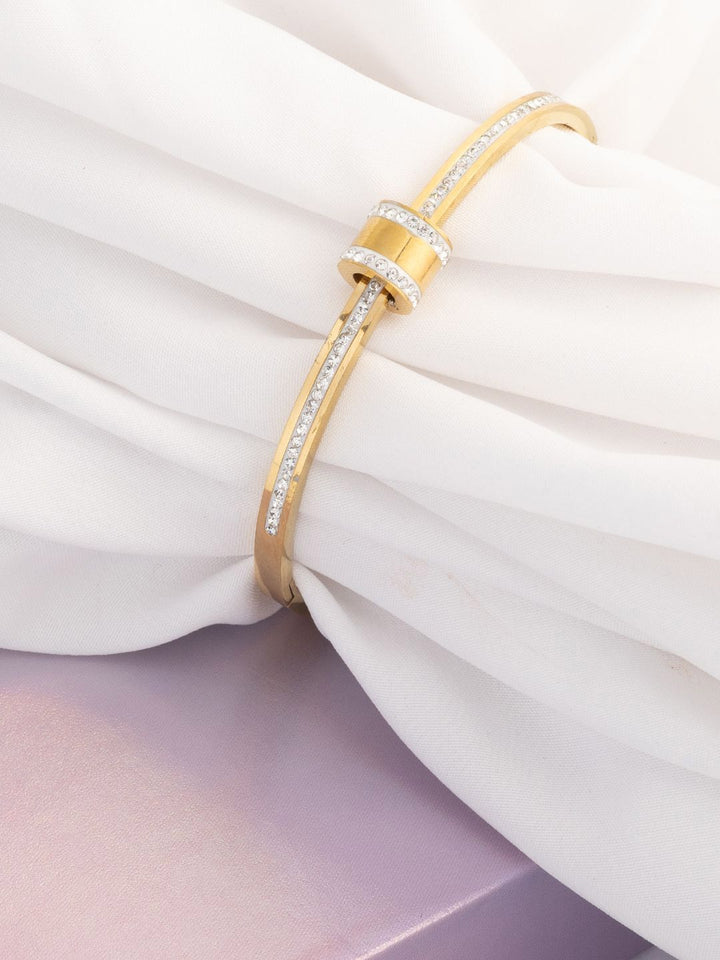 VOGUE PANASH Wanita Brass Gold-plated Bangle-Style Bracelet