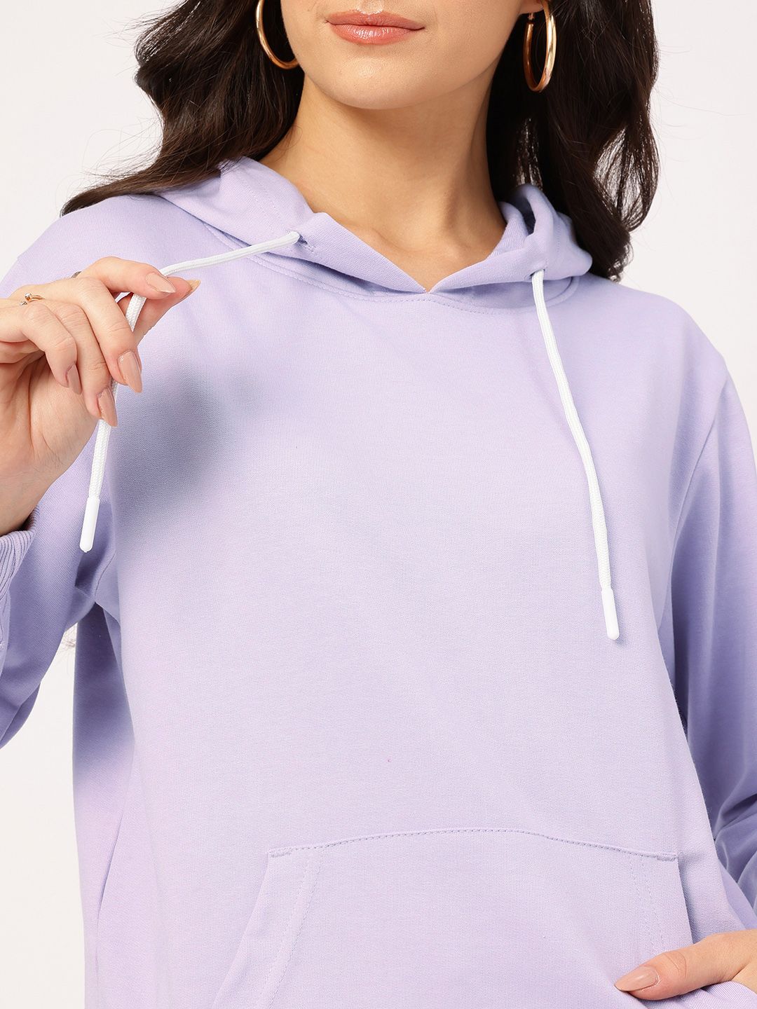 DressBerry Chill & Classy Hooded Printed Sweatshirt