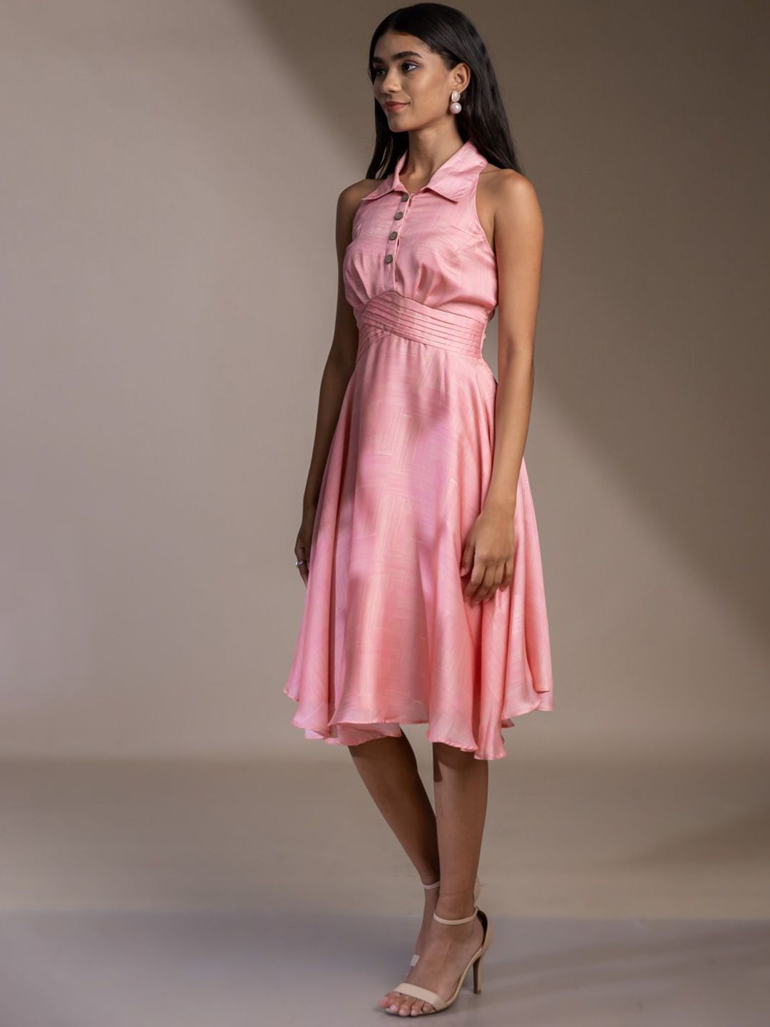 Pakaian Coller Fit & Flare Baju Wanita Mamicha