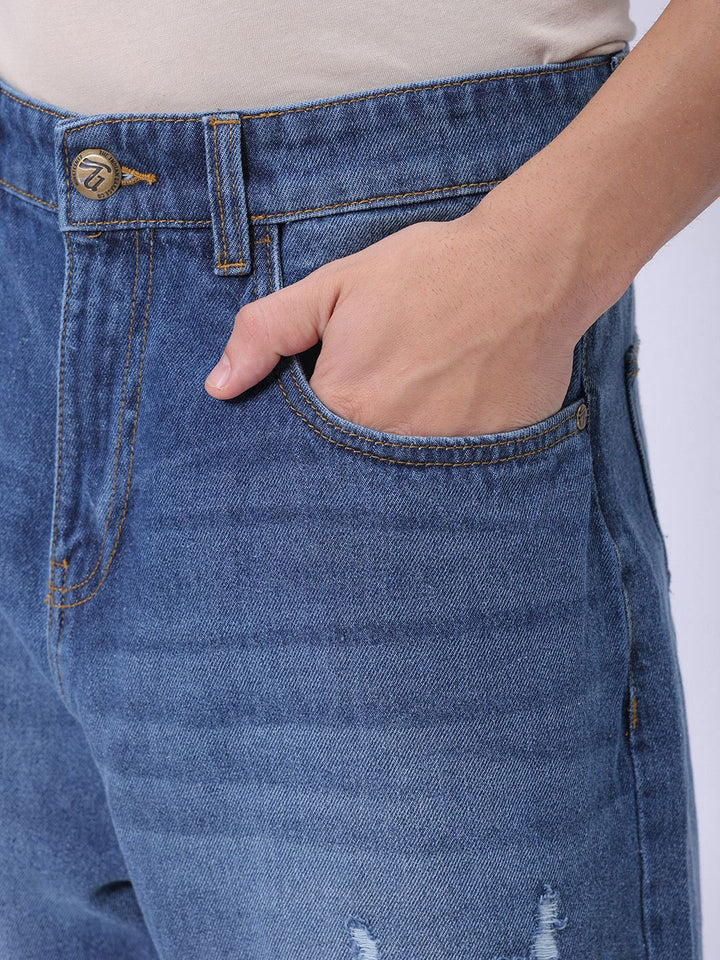 The Indian Garage Co Men Tapered Fit Light Fade Jeans