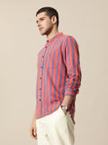 Mr Bowerbird Pure Cotton Tailored Fit Opaque Striped Casual Shirt